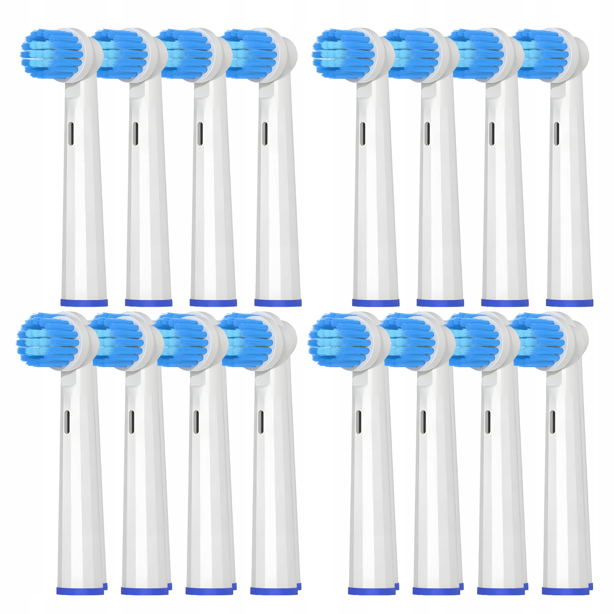 16 KOŃCÓWEK DO SZCZOTECZKI ELEKTRYCZNEJ EB17S ZAMIENNIK ORALB BIAŁE MIEKKIE