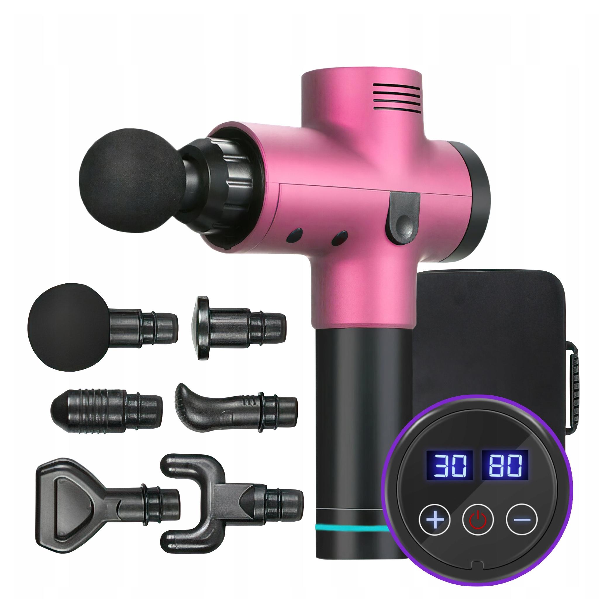 PISTOLET DO MASAŻU MG02PRO PINK MASAŻER PREZENT NA DZIEŃ KOBIET DZIEŃ MAMY