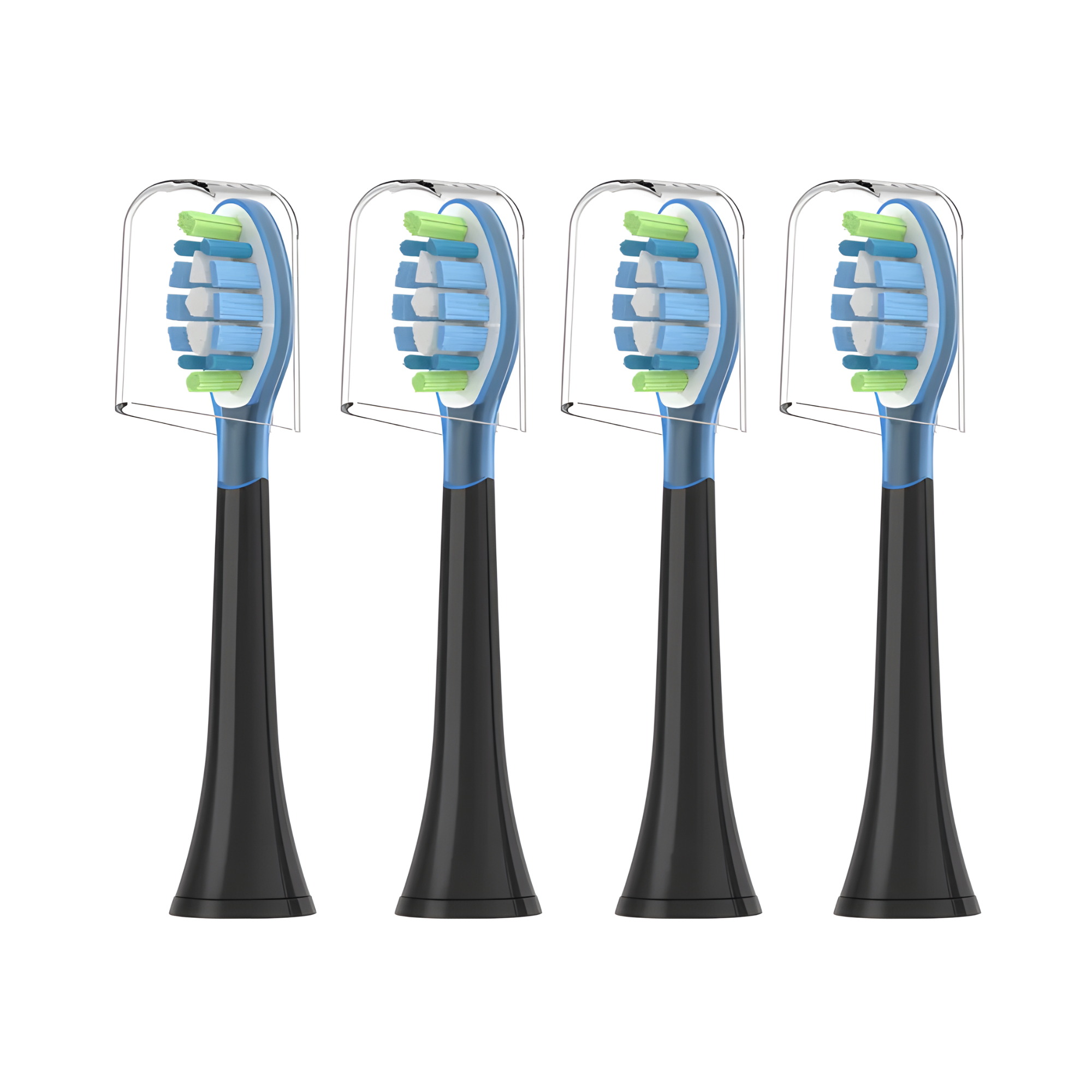 4X KOŃCÓWKI DO SZCZOTECZEK KOMPATYBILNE PHILIPS SONICARE C3 PREMIUM CZARNE