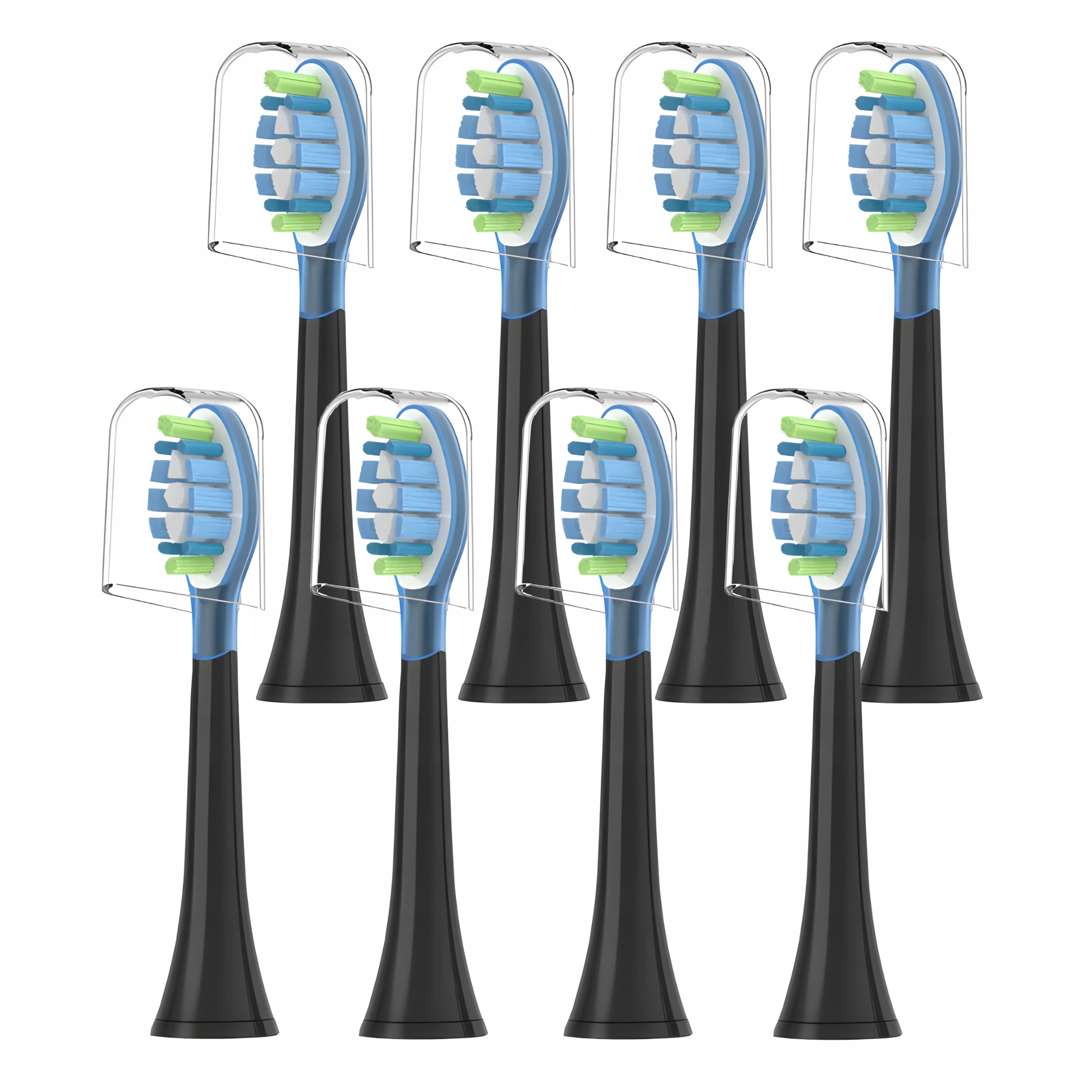 KOŃCÓWKI DO SZCZOTECZEK ZAMIENNIK PHILIPS SONICARE C3 CZARNE Gumowa główka