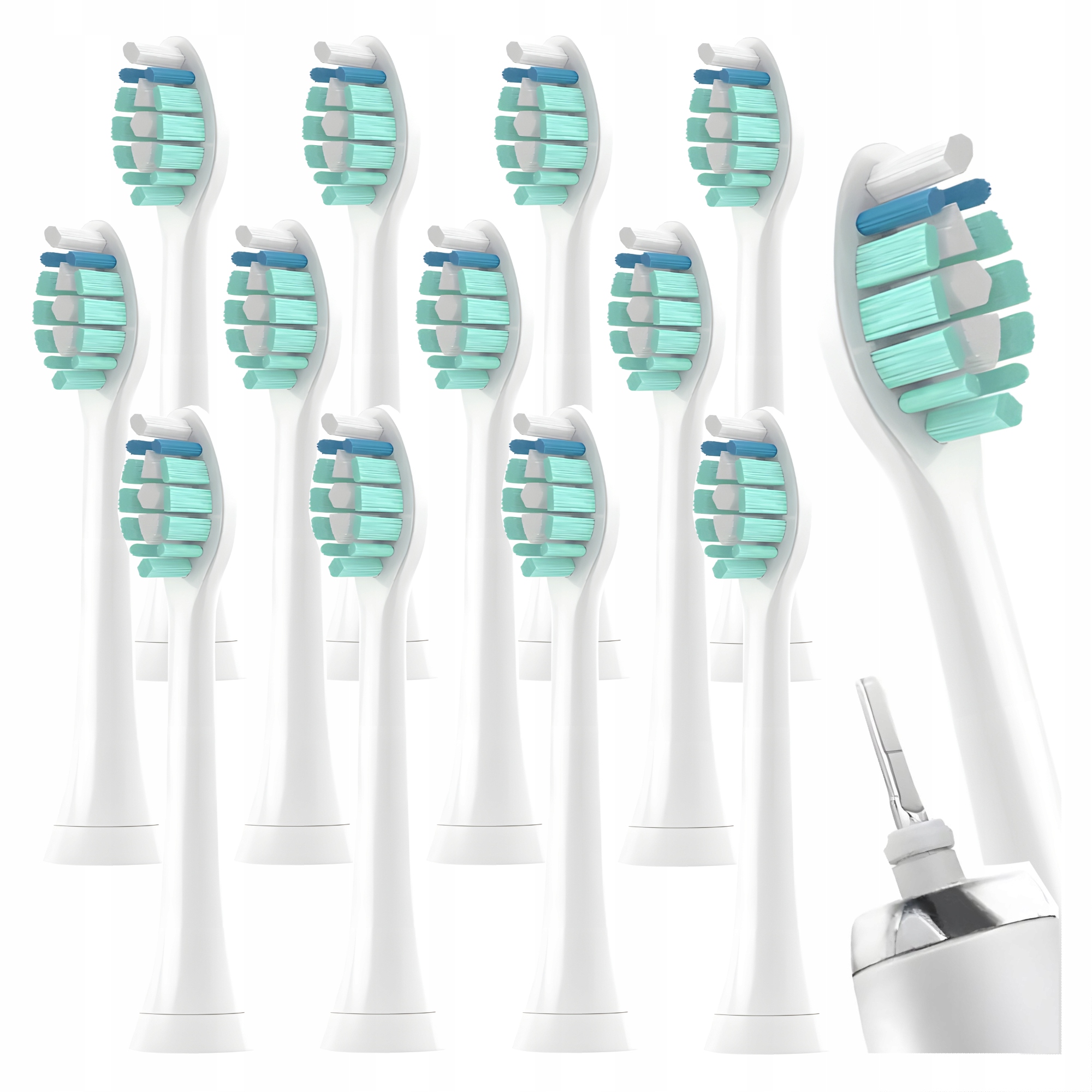 12X KOŃCÓWKI DO SZCZOTECZEK SONICZNYCH PHILIPS SONICARE C2 BIAŁE ZAMIENNIK