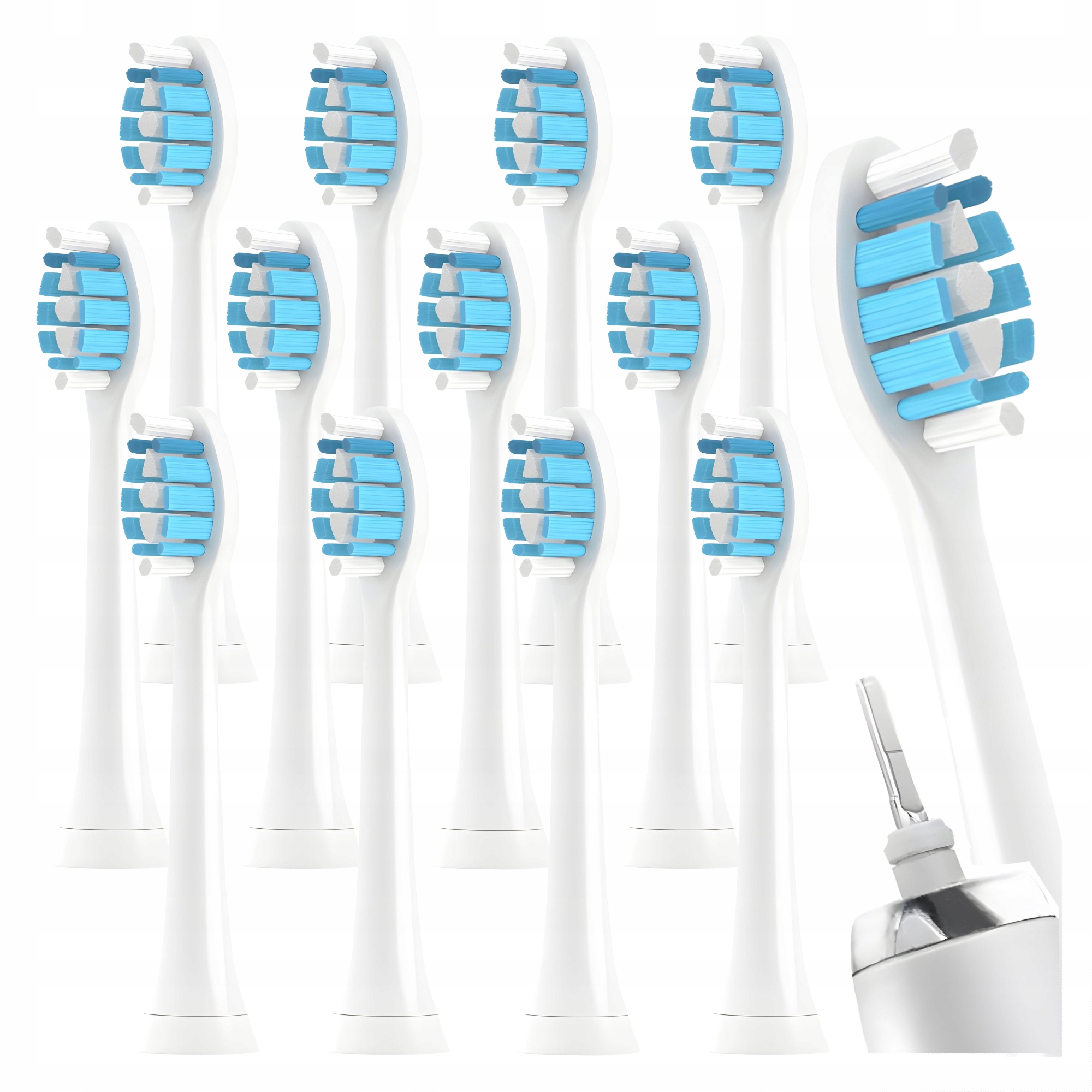 12X KOŃCÓWKI DO SZCZOTECZEK SONICZNYCH PHILIPS SONICARE G2 BIAŁE ZAMIENNIK